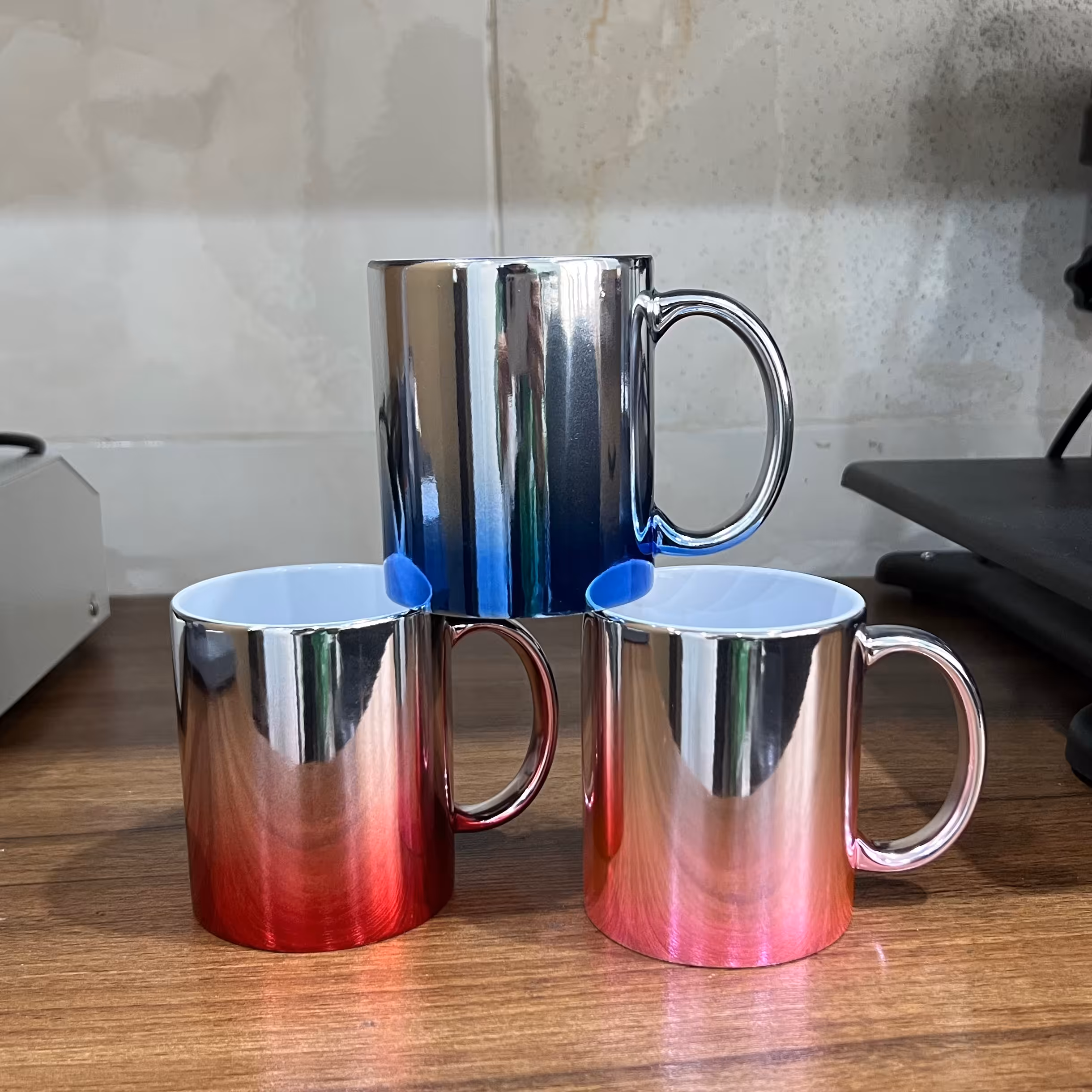 چاپ روی لیوان پلاتینه در رنگ های متنوع