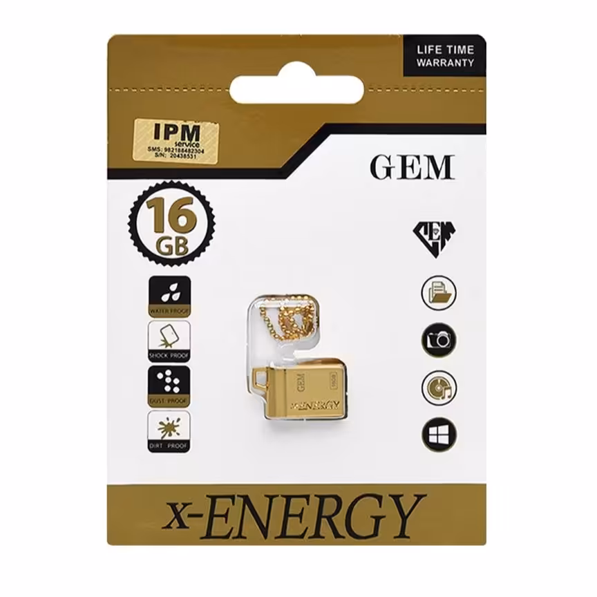 فلش 16 گیگ ایکس انرژی X-ENERGY
  USB2.0 Flash Memory-16GB