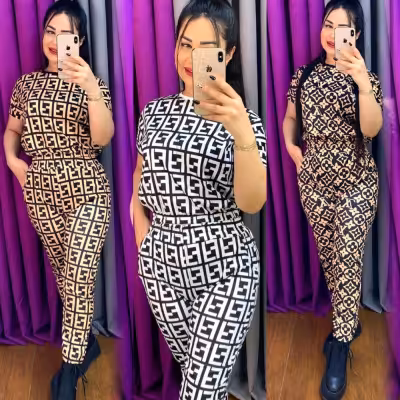 کراپ وشلوار فلامنت خارجی مناسب باشگاه وخانه