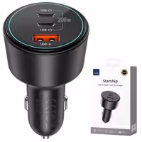 شارژر فندکی فست شارژ ماشین تایپ‌سی 200 وات ویوو WI-QC026