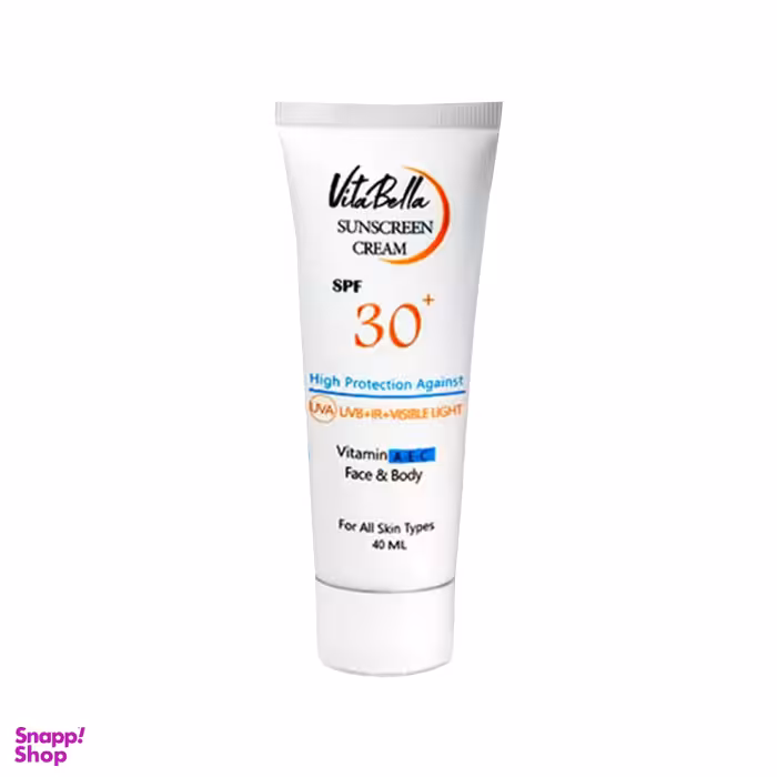 کرم ضد آفتاب بی رنگ ویتابلا مدل +SPF30 حجم 40 میلی لیتر