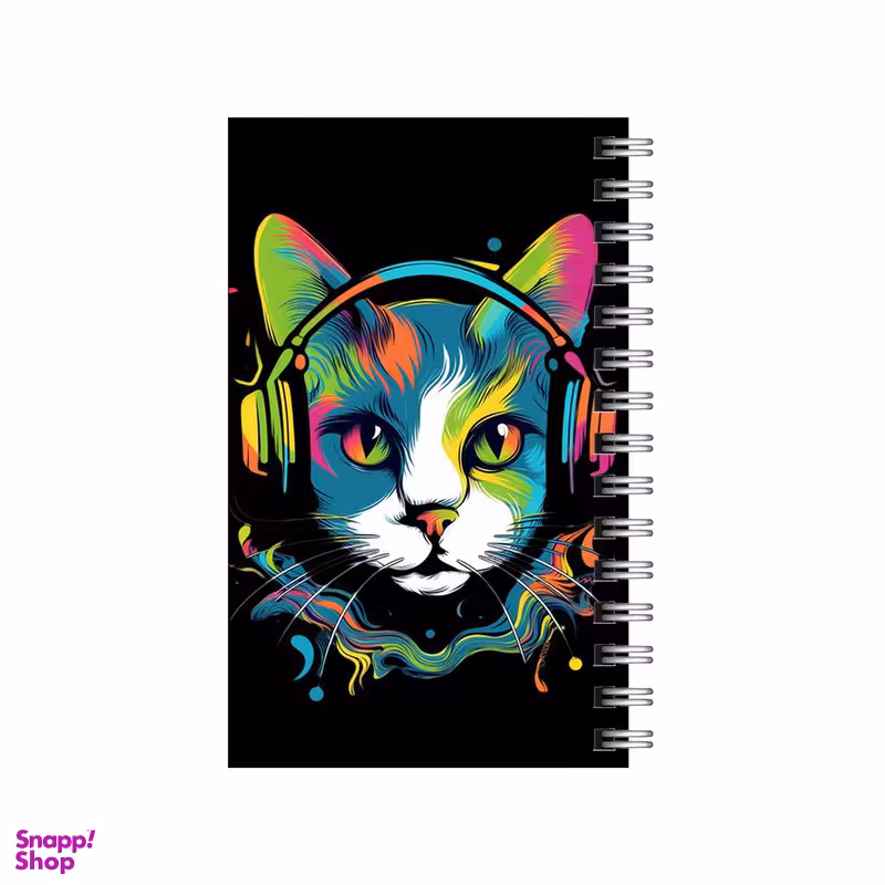 دفتر یادداشت 60 برگ To Do List طرح گربه و موزیک کد 5147261