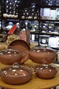 سرویس قابلمه گرانیتی 9 پارچه رنگ صورتی ROZE HOME