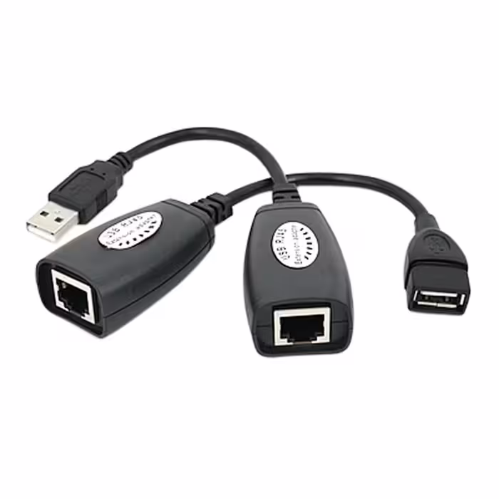 افزایش طول USB با کابل شبکه تا 50 متر (USB RJ45)