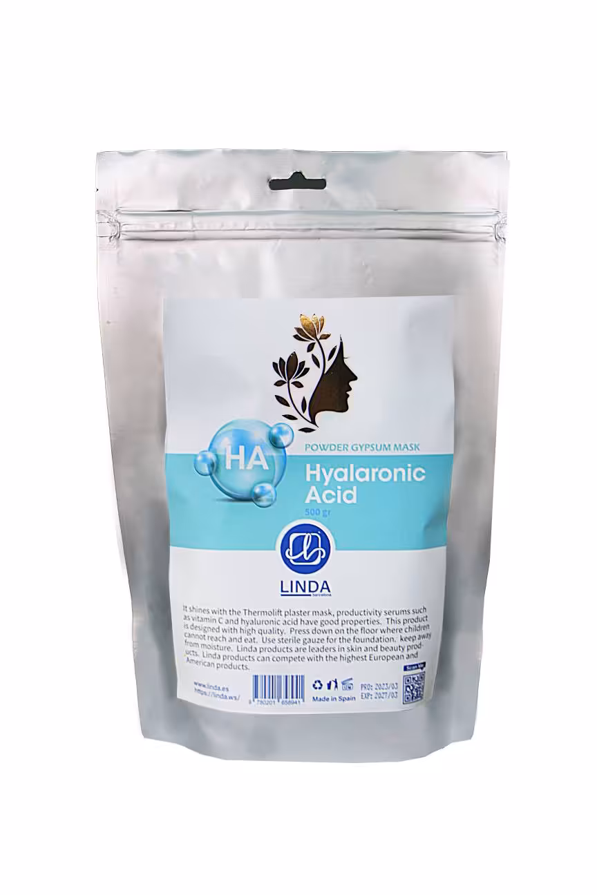 ماسک گچی هیالورونیک اسید لیندا _ 500 گرم
