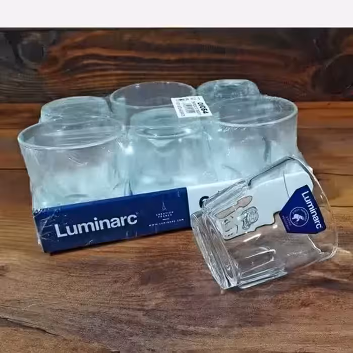 استکان 16 عینکی لومینارک فرانسه کارتن 16 دستی با ارسال رایگان