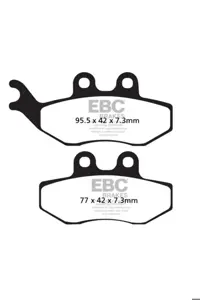 لوازم یدکی موتورسیکلت خاکستری SFA194 PIAGGIO VESPA GRIMECA CALIER YAMAHA XT125 X BALATAS BRAKE EBC