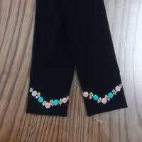 ست جوراب و ساق دست گلدوزی  طرح145