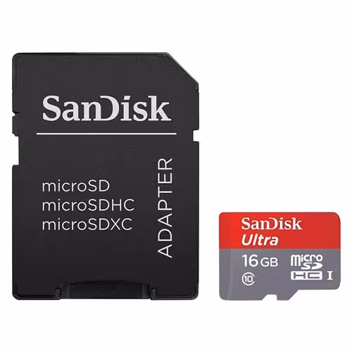 کارت حافظه سندیسک مدل SanDisk 16GB Ultra UHS-I microSDHC 80MB/s