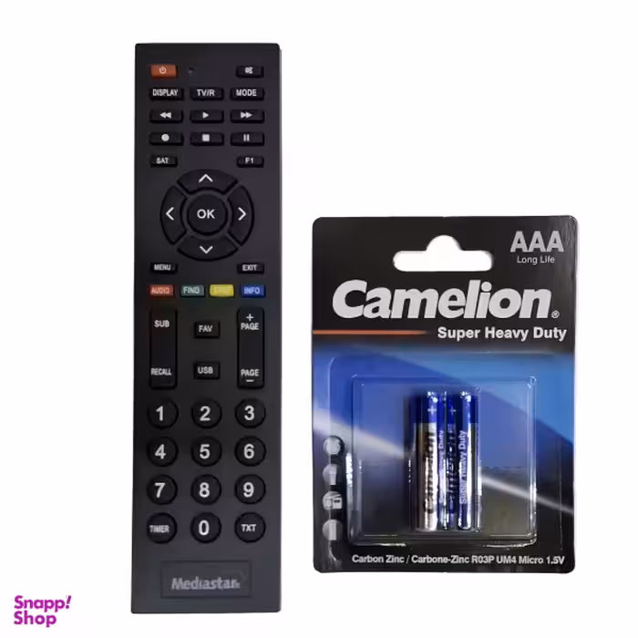 ریموت کنترل مدیا استار مدل MS3500 به همراه باتری