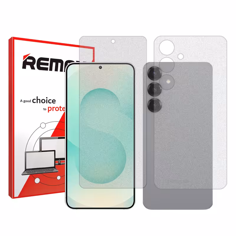 گلس صفحه نمایش و پشت گوشی سامسونگ Galaxy S25 مدل هیدروژلی مات برند ریمکس کد SS