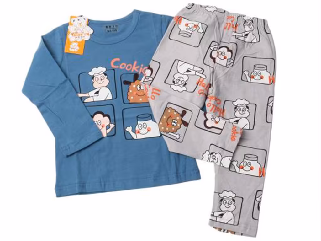 بلوز و شلوار راحتی پسرانه طرح cookie