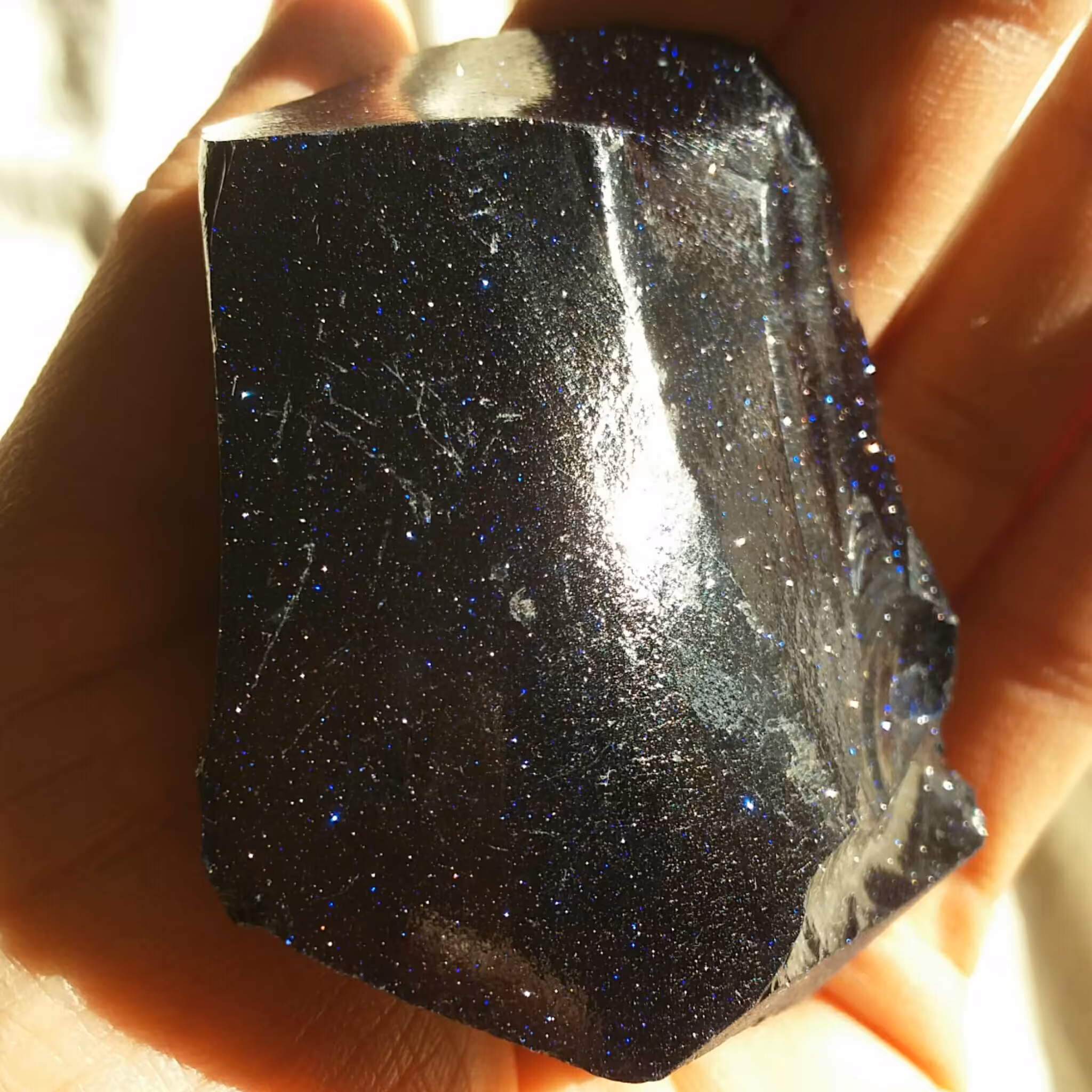 سنگ راف خام دلربا سورمه ای کهکشانی محشر شاهکار خلقت تکرار نشدنی