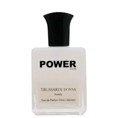عطر جیبی شیشه ای پاور پالس Power Pulse تروساردی دونا TrossardiDonna حجم 25 میل مدل ادکلن 