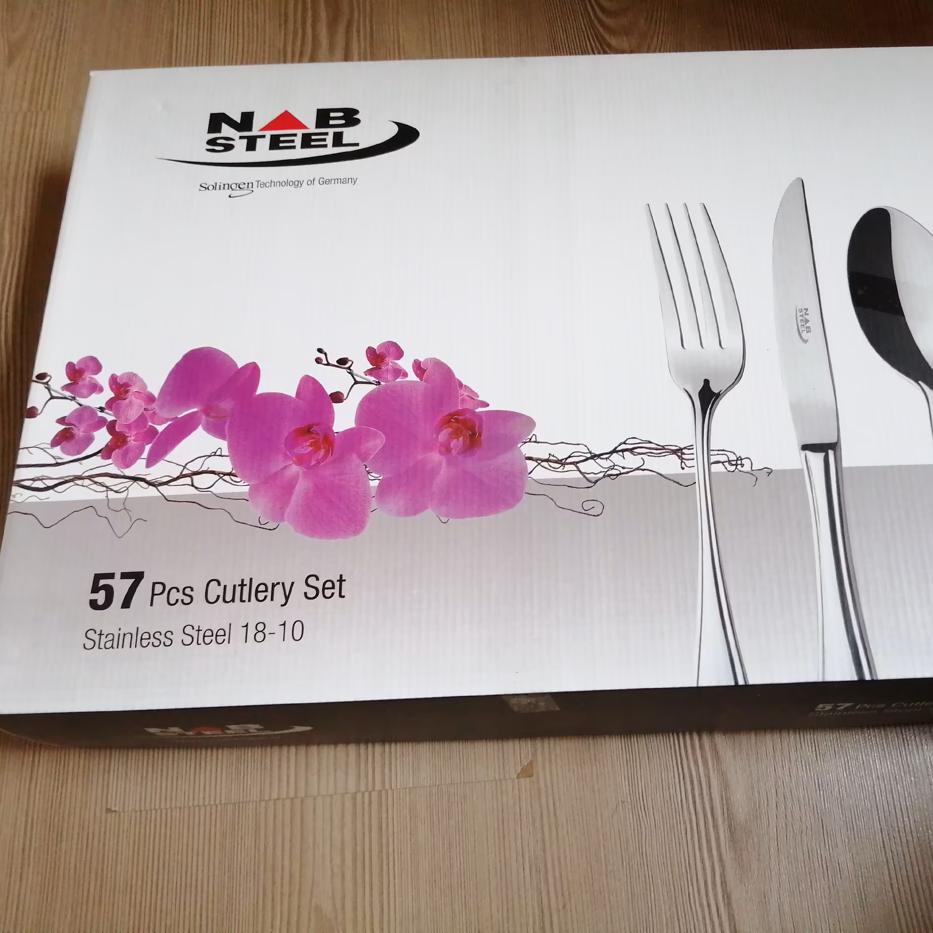 سرویس قاشق و چنگال 57پارچه ناب استیل مدل felorance