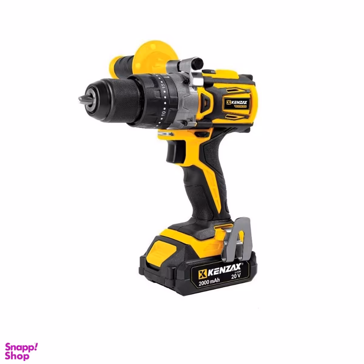 دریل پیچ گوشتی چکشی براشلس 20 ولت دو باتری کنزاکس مدل 8860