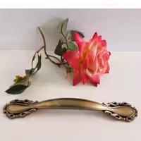 دستگیره خورشیدی سایز 128 زیتونی جنس سرب توپر مناسب برای کابینت کمد درآور