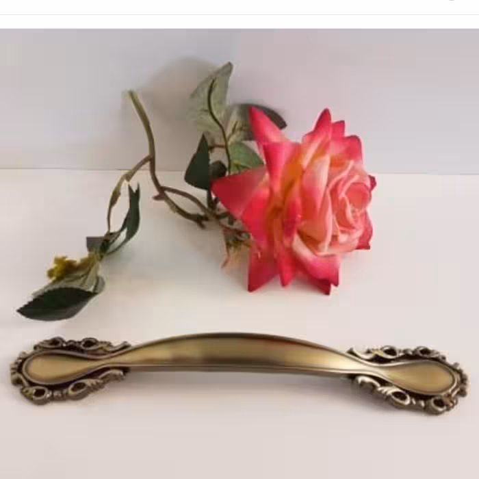 دستگیره خورشیدی سایز 128 زیتونی جنس سرب توپر مناسب برای کابینت کمد درآور