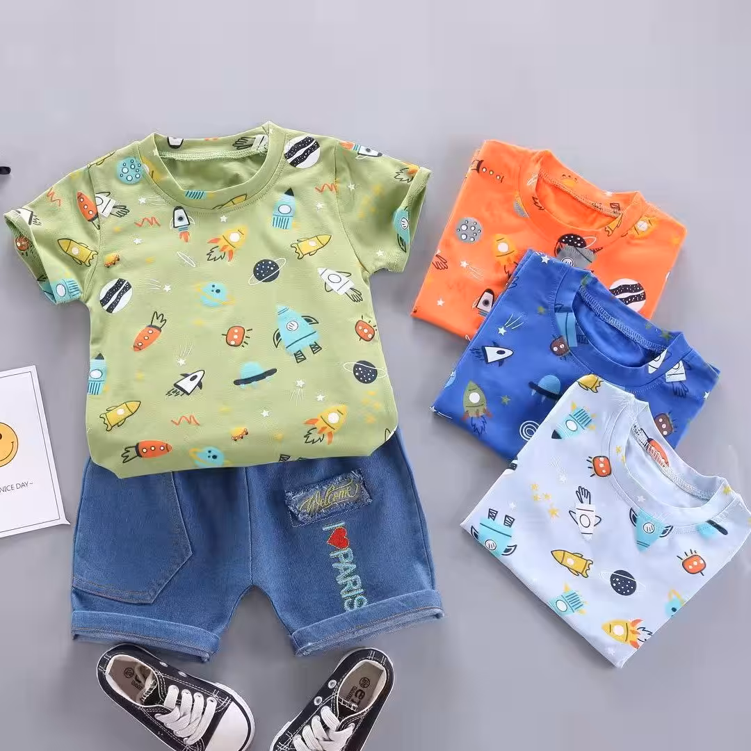 ست تیشرت شلوارک لی پسرانه رنگ سبز و آبی موجود است  فقط سایز اسمال موجود اسجت