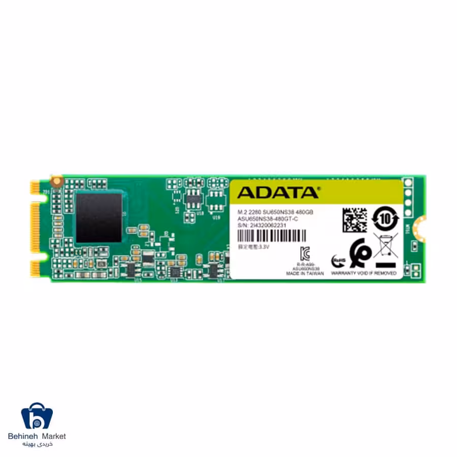 اس اس دی اینترنال ای دیتا مدل SU650 M.2 ظرفیت 480 گیگابایت