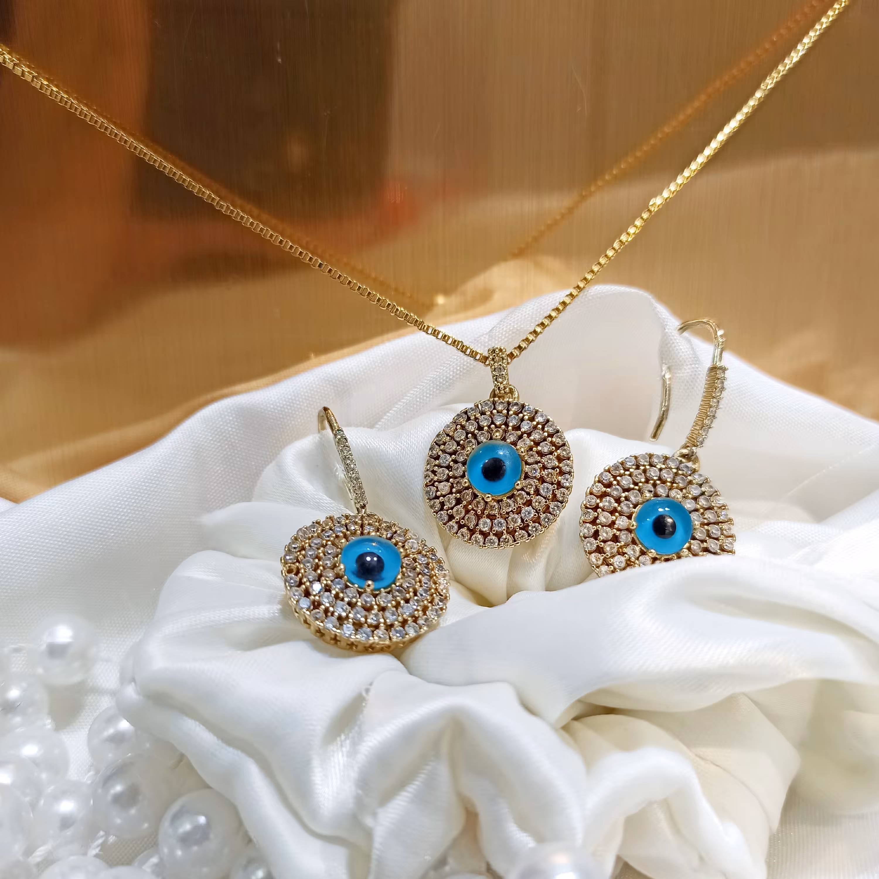 زیورآلات ژوپینگ es نیم ست طلا روس 