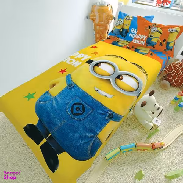 سرویس روتختی مدل Happy Minion یک نفره 5 تکه