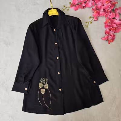 شومیز مانتویی بابوس سه نخ مدل قاصدک - کد 751