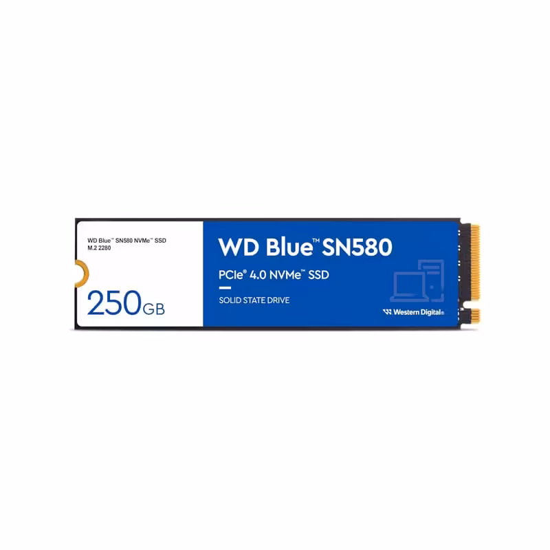 اس اس دی اینترنال M.2 NVMe وسترن دیجیتال Blue SN580 250GB