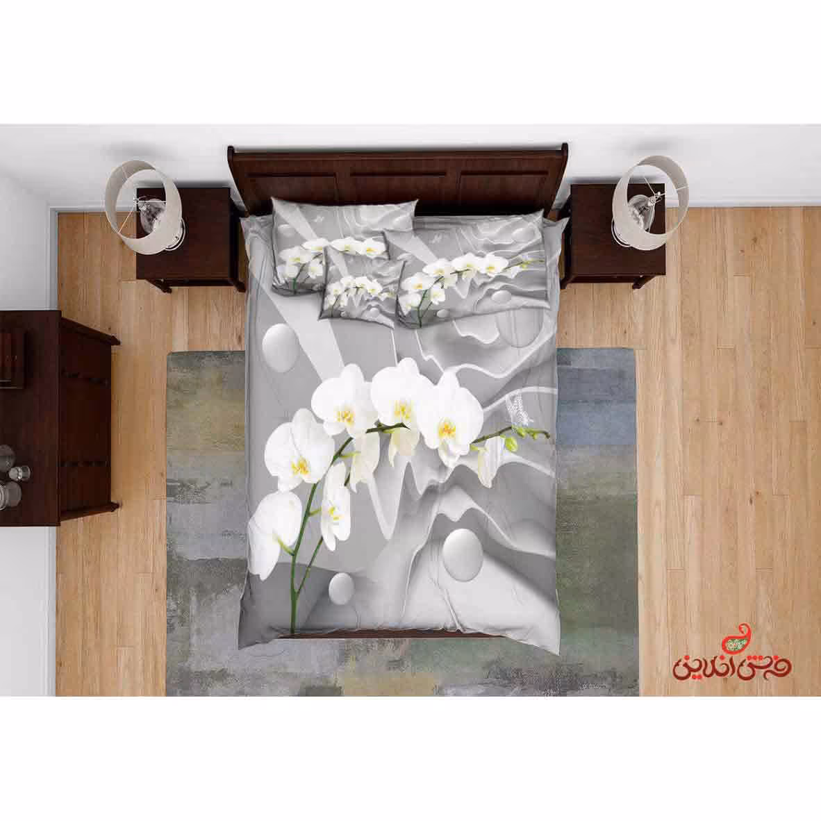 روتختی طرح گل ارکیده کد 2457