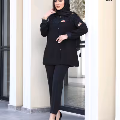 شومیز مجلسی ترکیبی 286