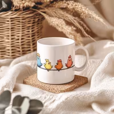 ماگ طرح پرنده