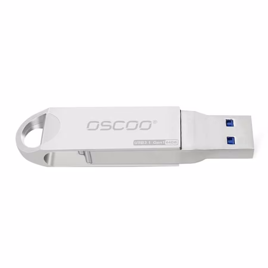 قیمت و خرید فلش مموری 128 گیگابایت USB 3.1 و USB-C اسکو مدل CU-002 | یاس ارتباط