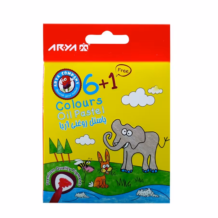 پاستل روغنی آریا 6 عددی