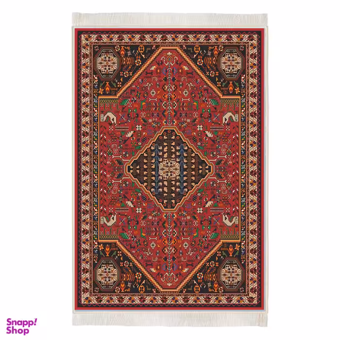 فرش ماشینی چاپی بدون تار و پور هانوکس مدل کرمان کد HAC.244.1