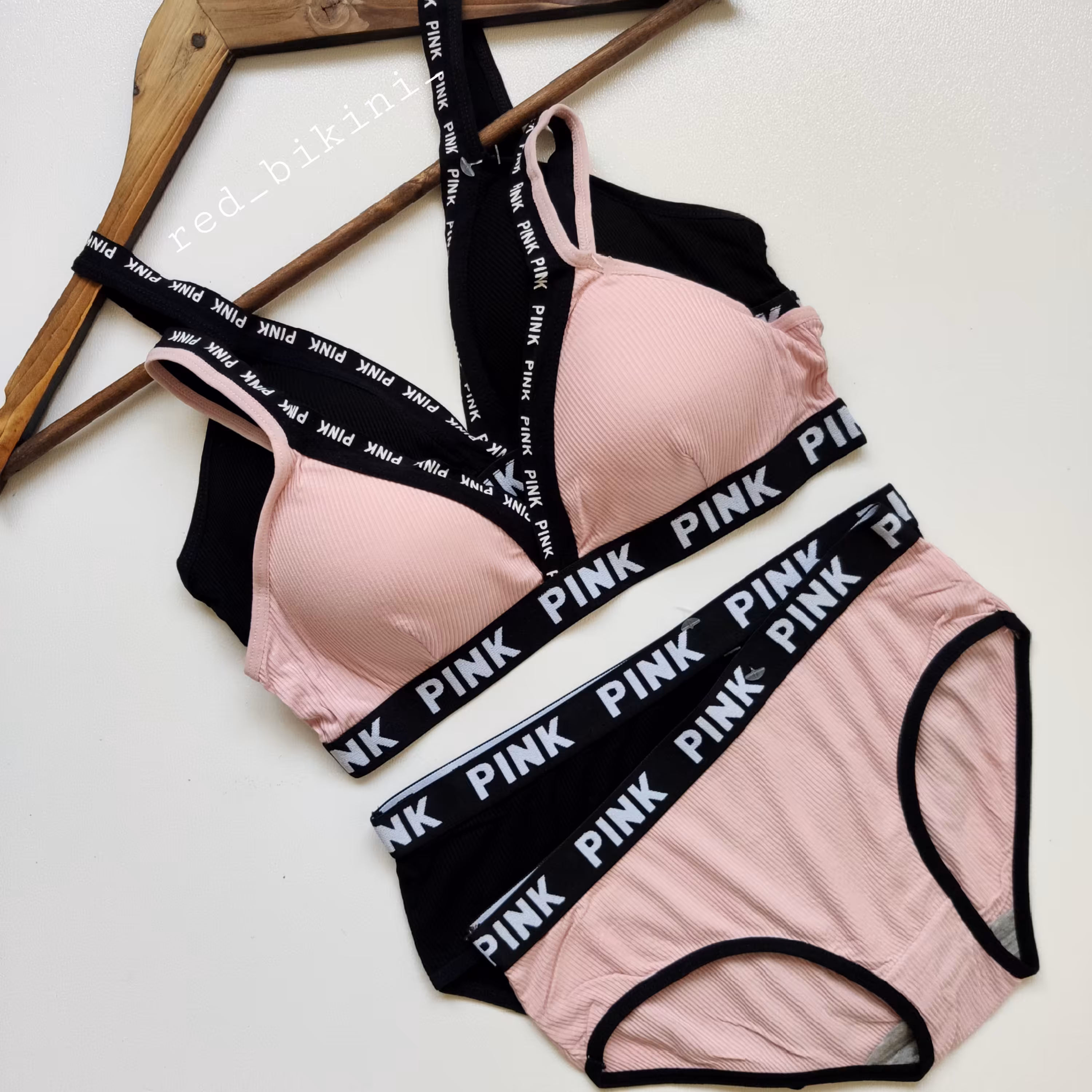 ست نیمتنه و شورت مدل pink