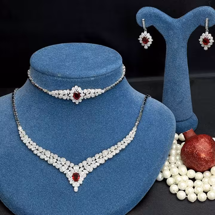 سرویس نقره زنانه جواهری 