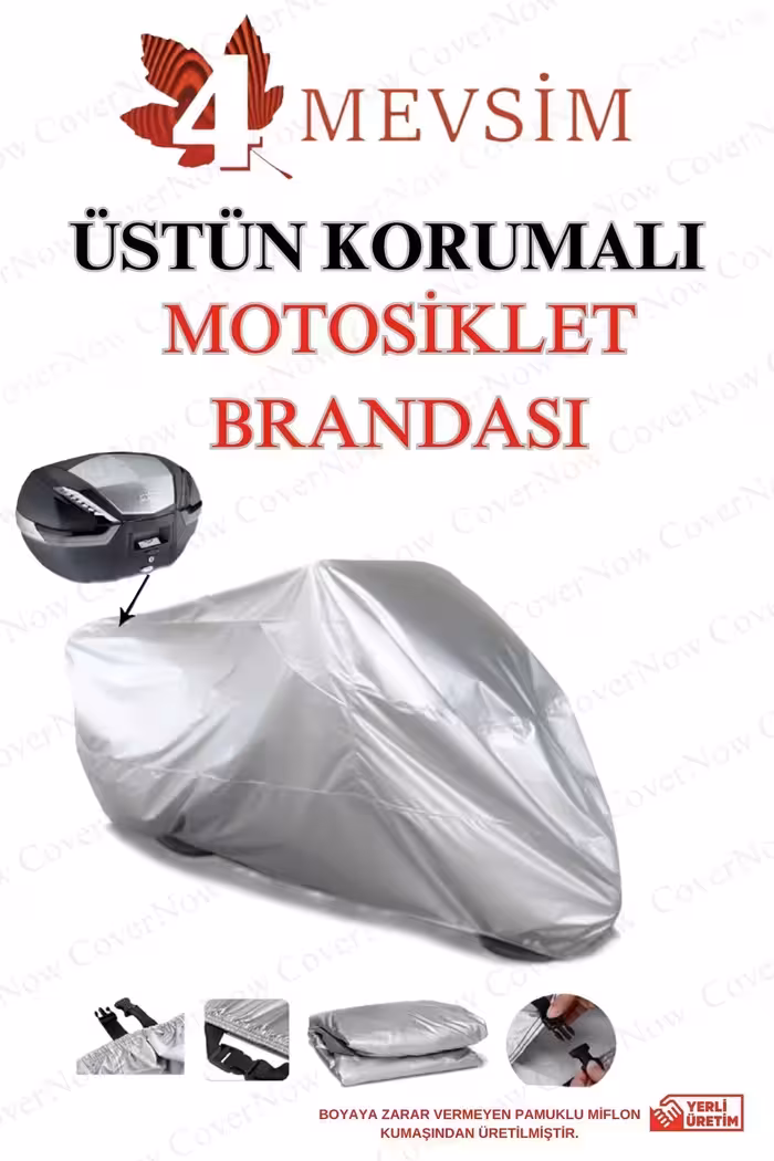 چادر موتورسیکلت خاکستری COVERNOW BACK HONDA CBR 1100 XX پارچه ای با دوام ضد آب برقی AutoEN