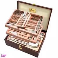 سرویس قاشق و چنگال 149 پارچه جی فی نی مدل  G03 لاکچری