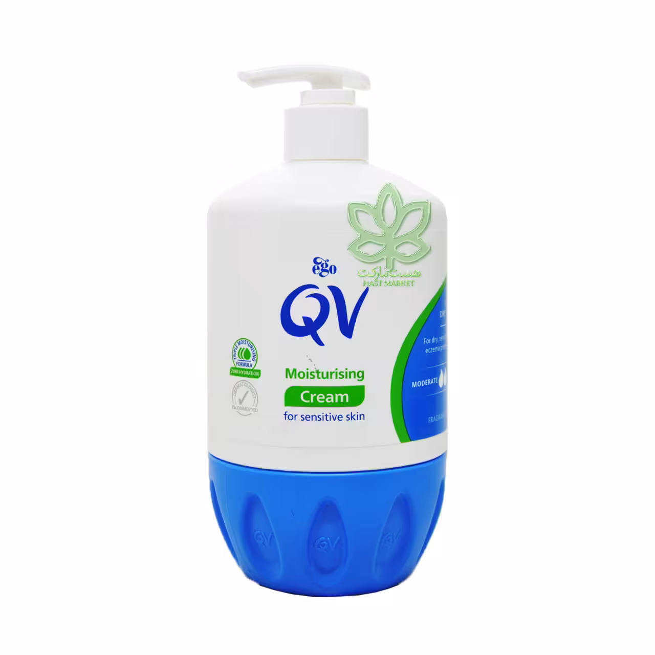 کرم مرطوب کننده و آبرسان پوست های حساس 500 گرم کیووی - QV