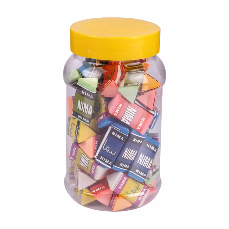 پاک کن رنگی مثلثی بسته 60 عددی