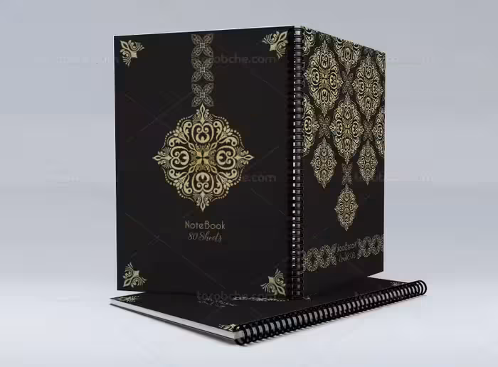 طرح جلد دفتر لاکچری | گرافیک با طعم تربچه