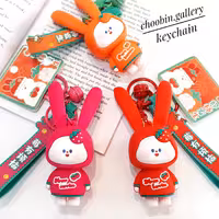 سرکلیدی (جاسوییچی ) و آویز  فانتزی سیلیکونی خرگوشی