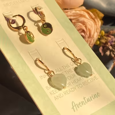 گوشواره پک دوتایی گوشواره اکسسوری دخترانه فوق العاده برای کادو تولد