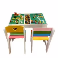 اسباب بازی چوبی مدل میز و صندلی لگو بازی کد 6460406