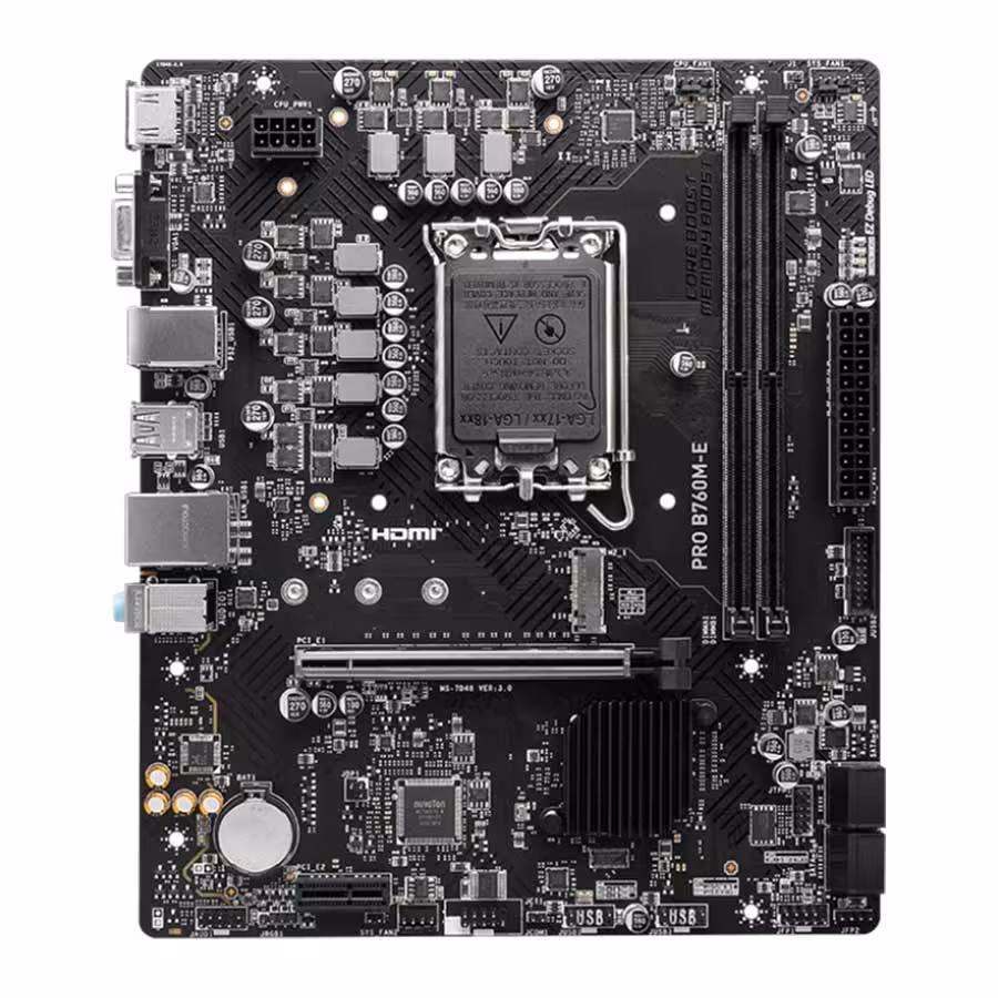 قیمت و خرید مادربرد ام اس آی مدل PRO B760M-E DDR5 | یاس ارتباط