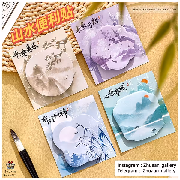 استیکی نت Japan Theme طرح طبیعت ژاپن