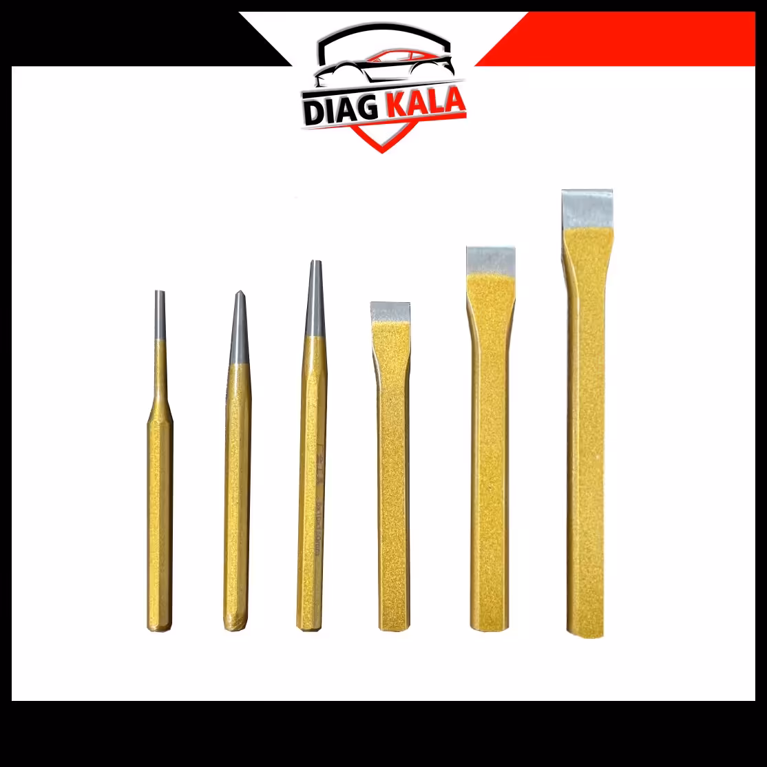 ست قلم ضربه ای فولادی 6 عددی