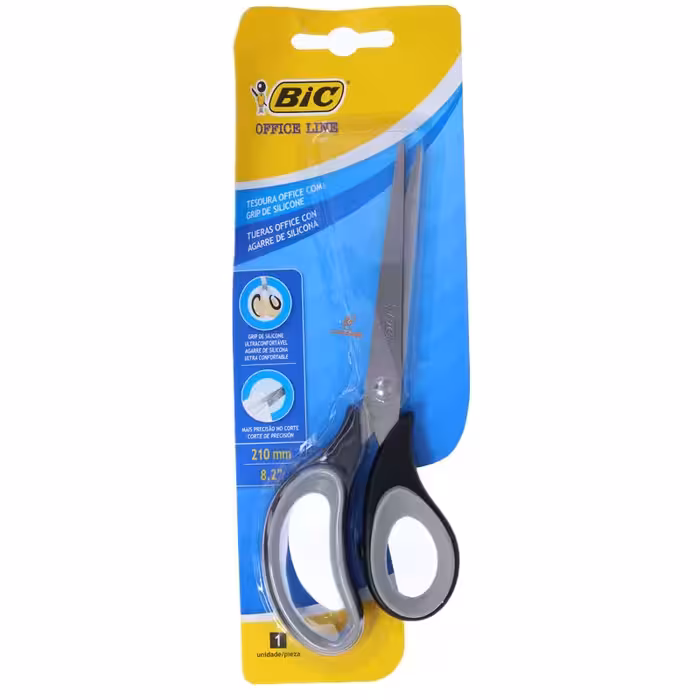 قیچی 21 سانت گریپ دار مشکی مدل 7040 بیک BIC