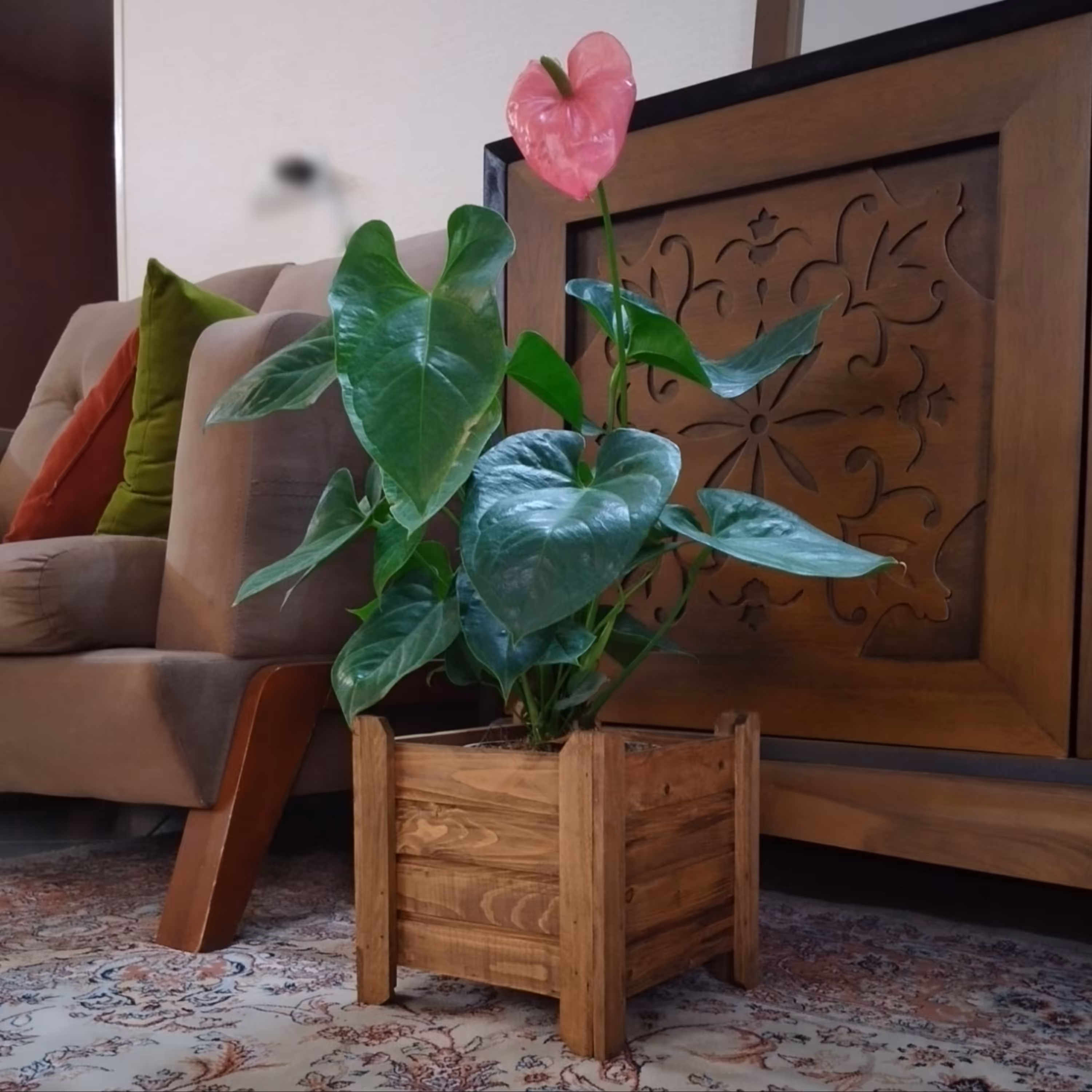 فلاورباکس چوبی گلدان مدل 410