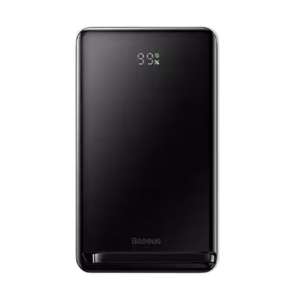 پاور بانک مغناطیسی بیسوس 20 واتی مدل Baseus Magnetic Bracket Wireless Fast Charge PPCX0002 ظرفیت 10000 میلی آمپر ساعت